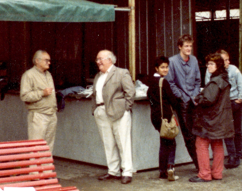 Luis Andres Edo and Albert Meltzer, Venice 1984