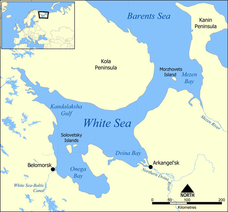 White Sea map