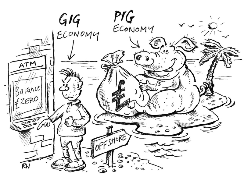Gig economy, pig economy