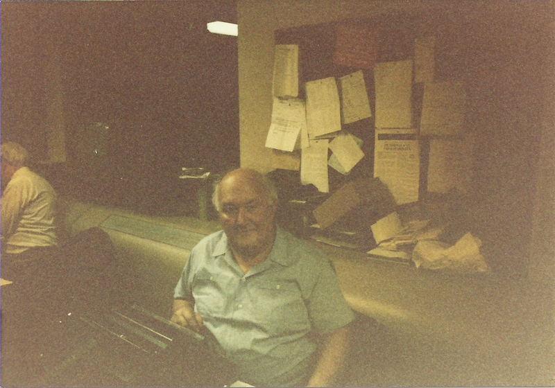 Albert Meltzer working at the Daily Telegraph