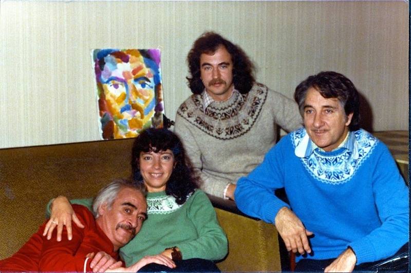 Paris 1973; Antonio Téllez, Ariane Gransac, Stuart Christie and Octavio Alberola