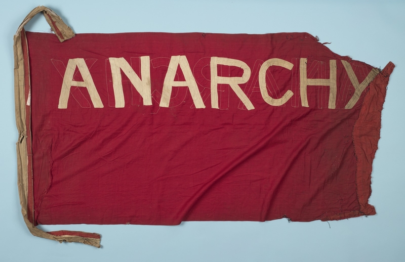 Chummy Fleming's Anarchy flag (State Library of Victoria)